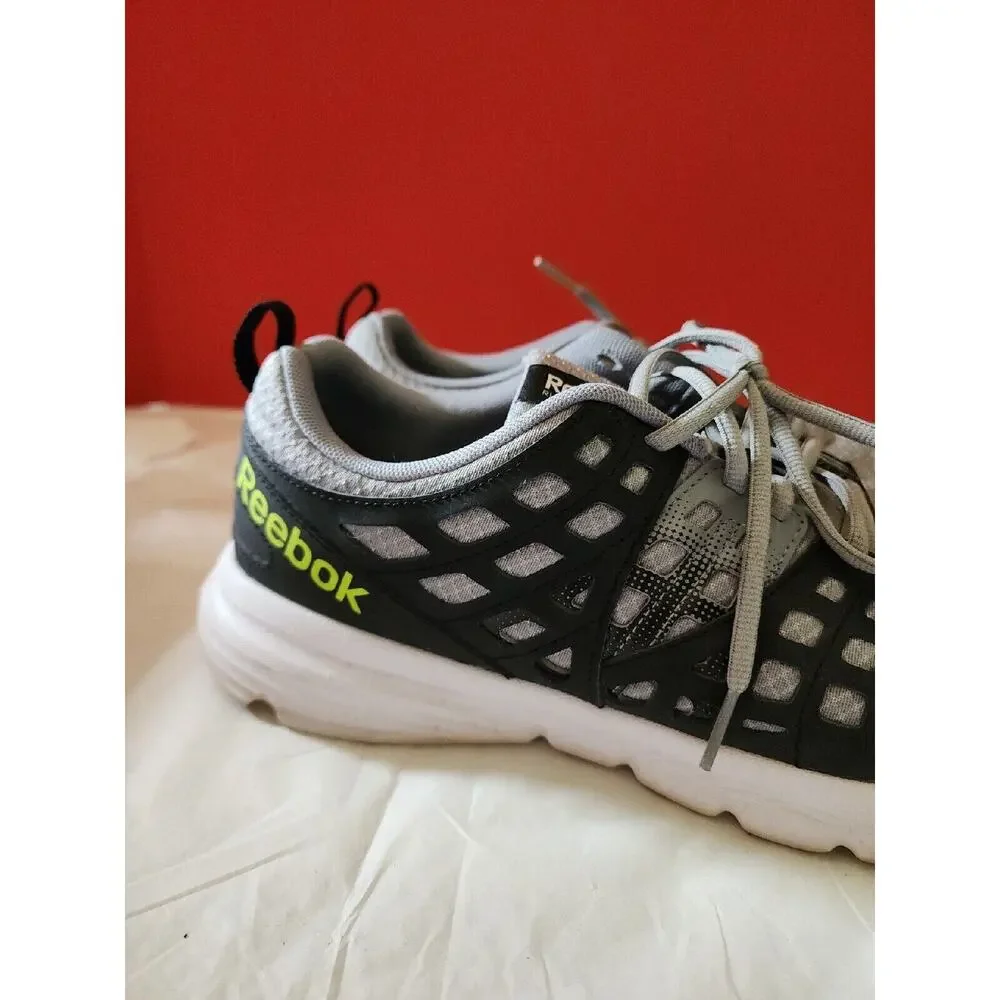 Reebok Men's 10.5 Gray Grey Black Running Shoes